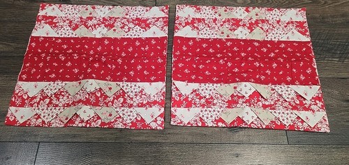 Handmade quilted triangles - handmade,